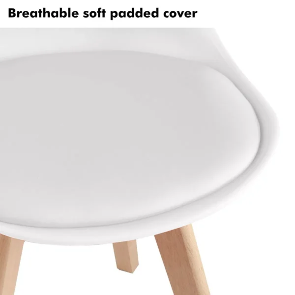 Modern Chair with Wooden Legs – Ergonomic Design & Multiple Colors - Image 10