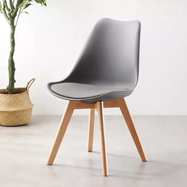Modern Chair with Wooden Legs – Ergonomic Design & Multiple Colors - Image 5