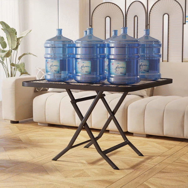 Folding Dining Table Set with 4 Chairs – Glass Top – Compact Design - Image 11