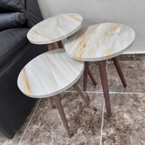 Marno – 3 Round Side Tables Set - Image 8