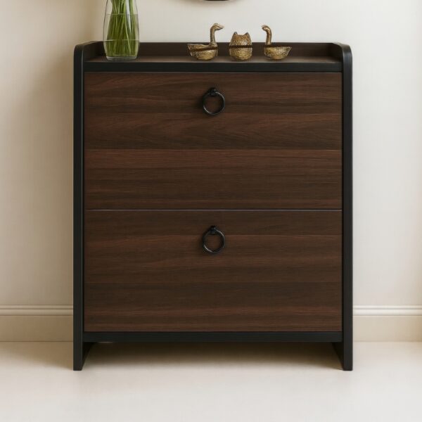 Modern Slim Shoe Cabinet with Mirror – Nesto - Image 11