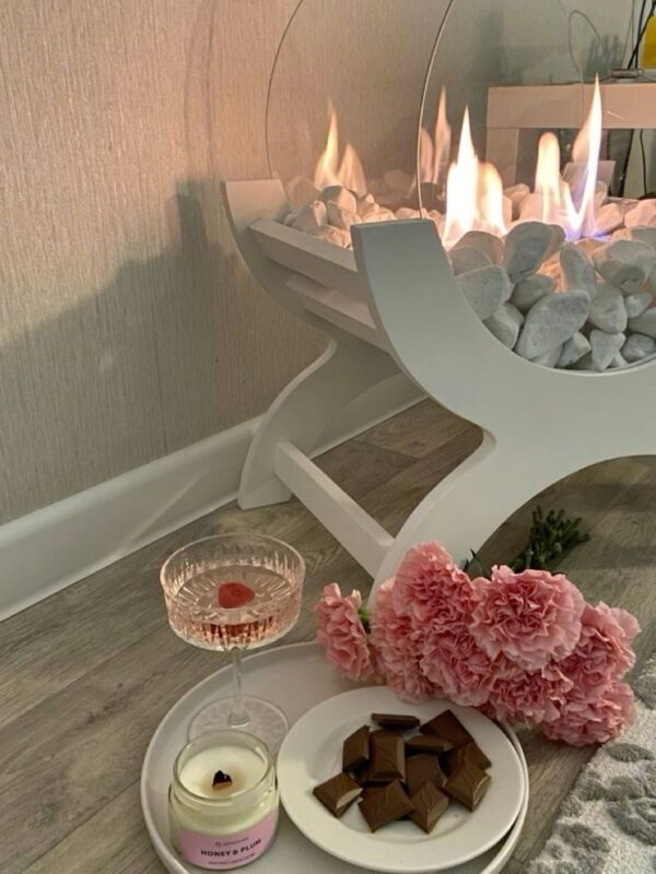 Mini Decorative Ethanol Fireplace – Portable & Elegant - Image 2