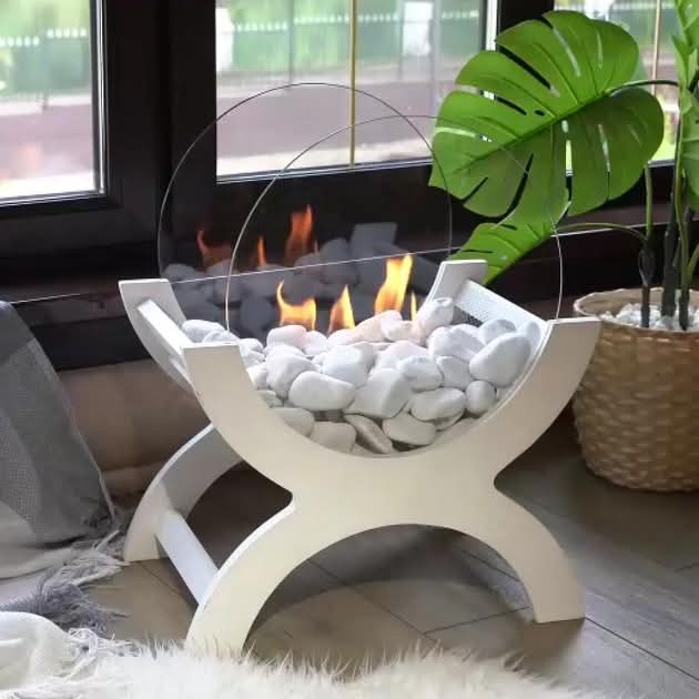 Mini Decorative Ethanol Fireplace – Portable & Elegant