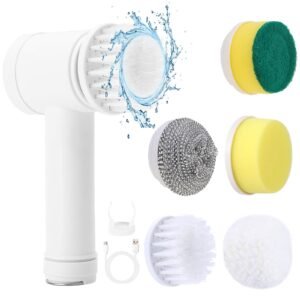 5-in-1 Electric Cleaning Brush – Cordless & USB Rechargeable