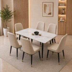 Modern Dining Table Set with Premium Chairs